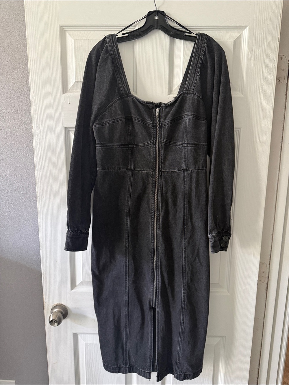 Future Collective Sleeve Zip-Front Dress